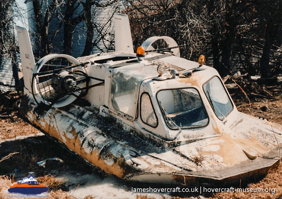 Hoverhawk HA5 derelict -  (credit: The <a href='http://www.hovercraft-museum.org/' target='_blank'>Hovercraft Museum Trust</a>).